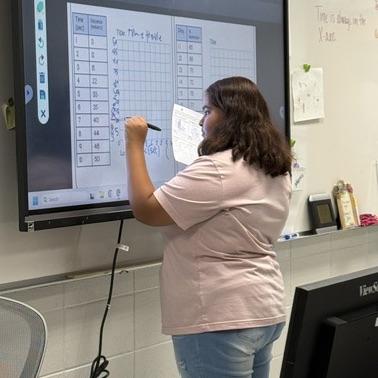 students teaching