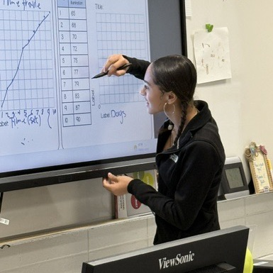 students teaching