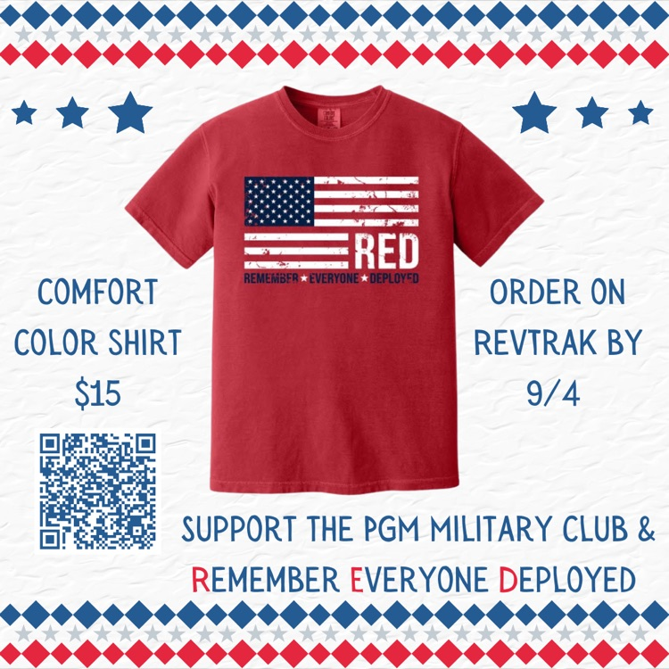 RED shirt graphic
