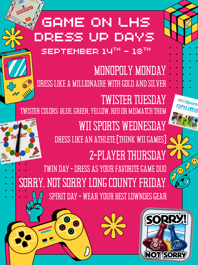 Homecoming Dress Up Days