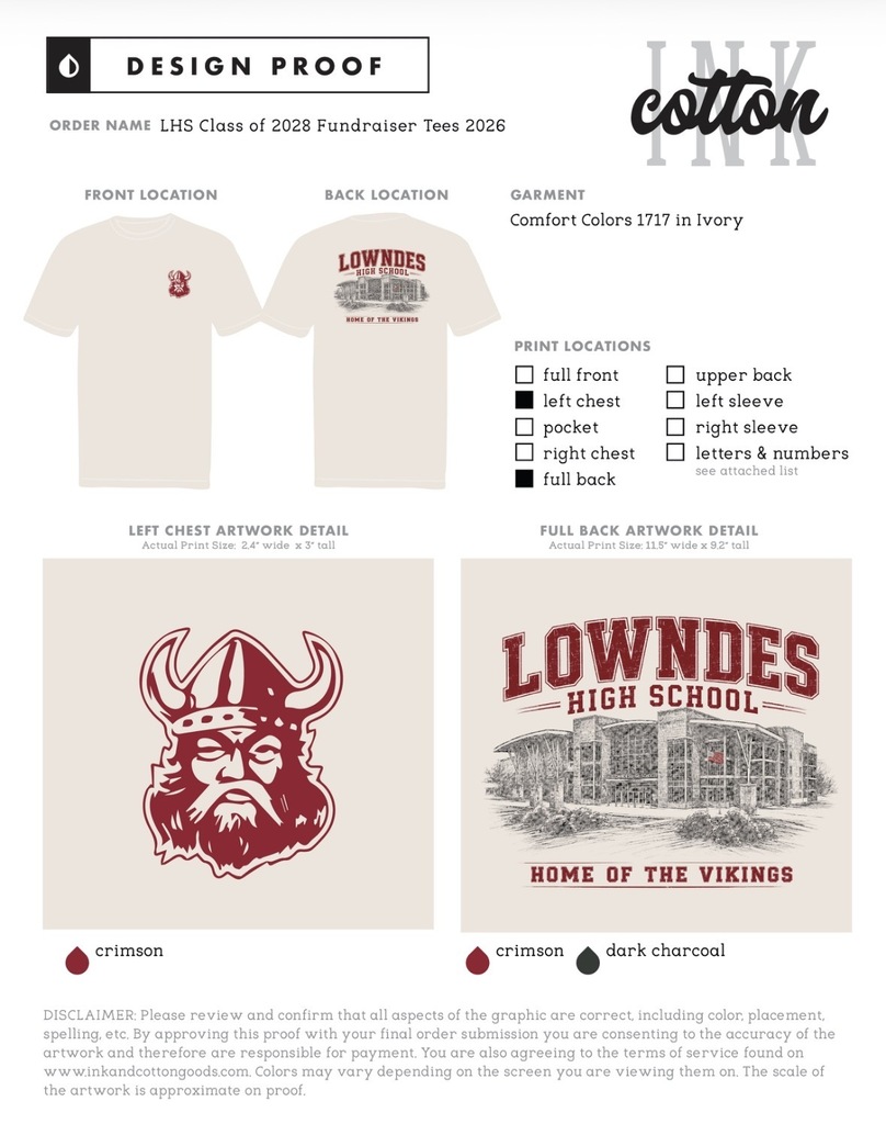 images of the t shirt  Viking Head Logo on left chest Image of LHS on back