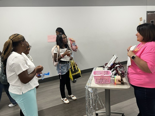 Students participating in Trivia Challenge