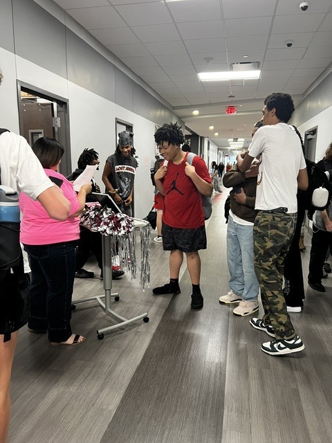 Students participating in Trivia Challenge
