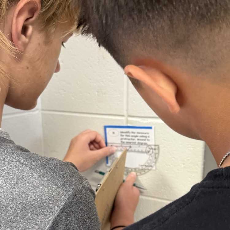 students doing math