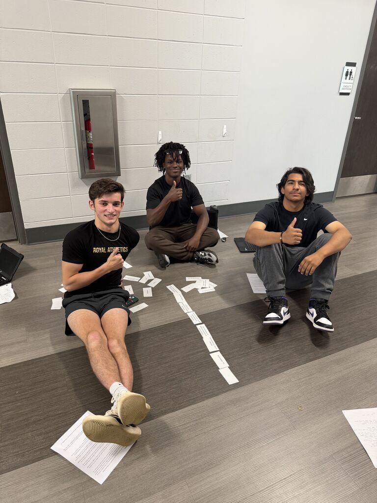 Students working together on citations