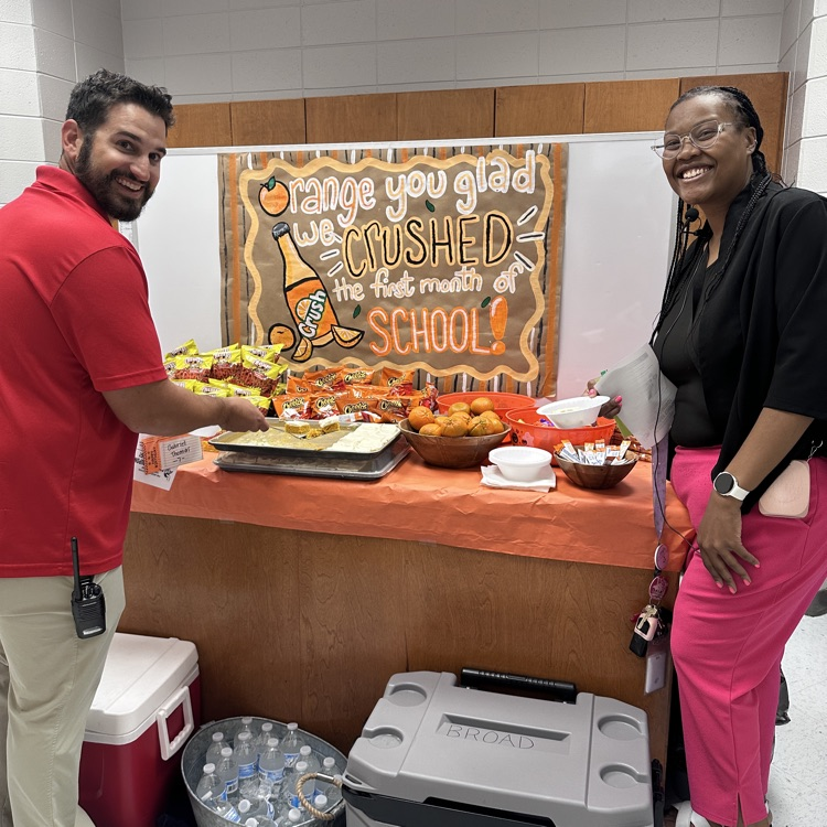 teachers getting snacks