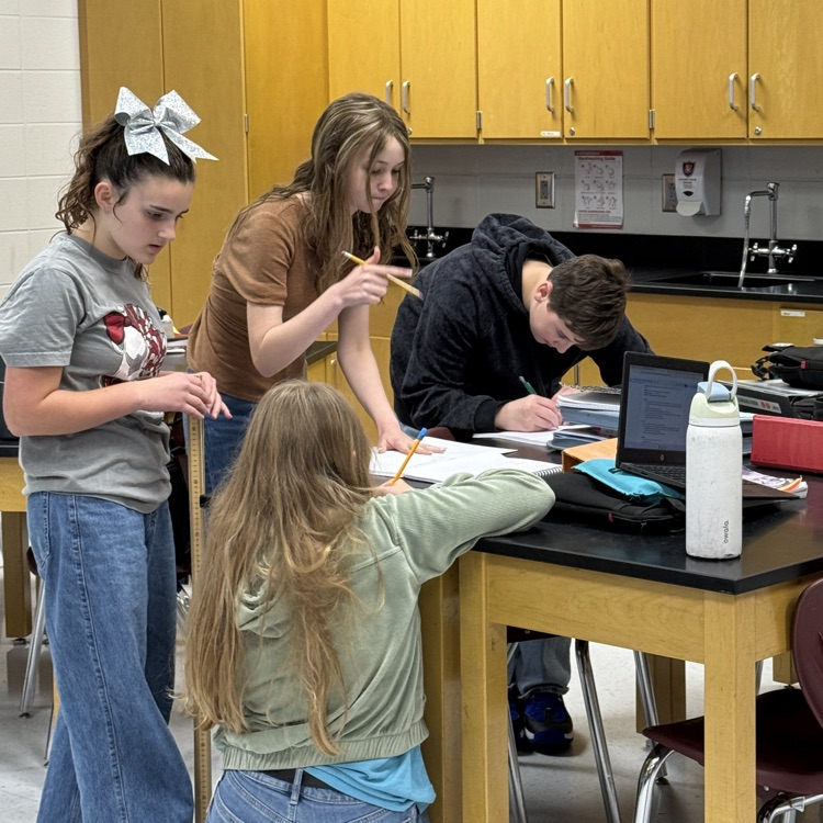 students doing lab 