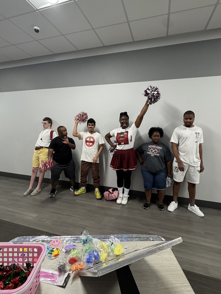 Students doing a Viking cheer