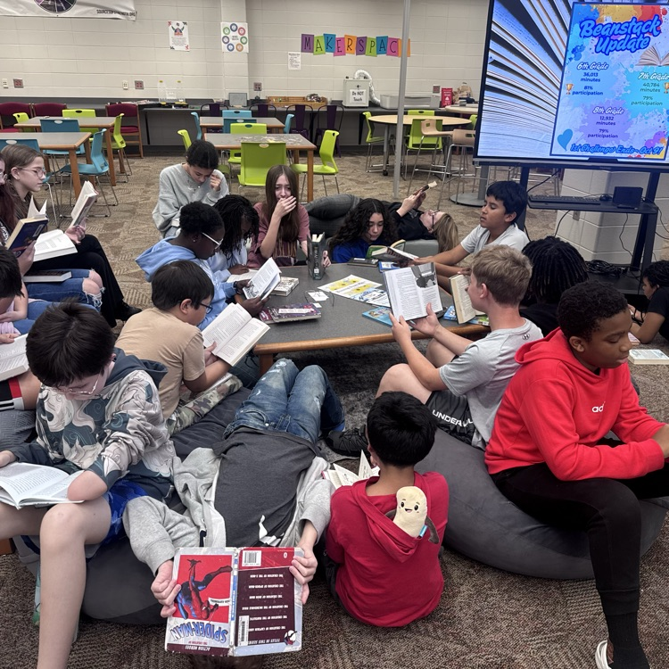 students reading 