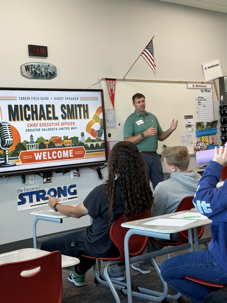 Michael Smith speaking to class