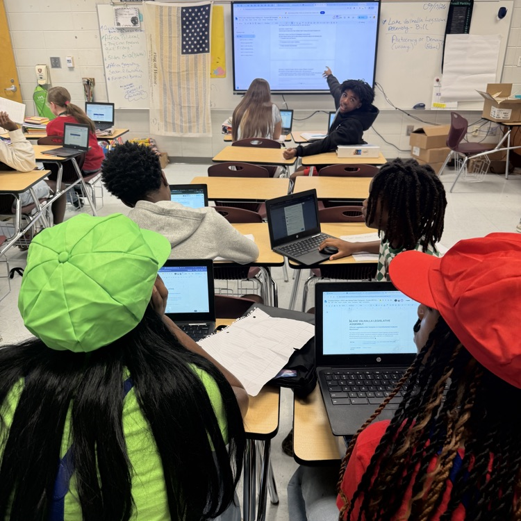 students drafting bill