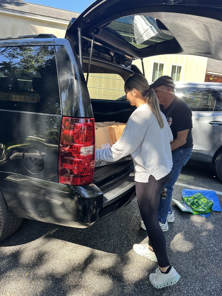 Loading bags into a vehicle for transport