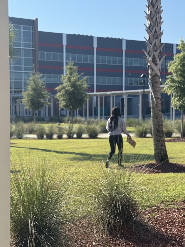 Student following her bubble.