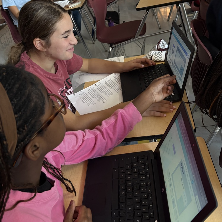 students collaborating