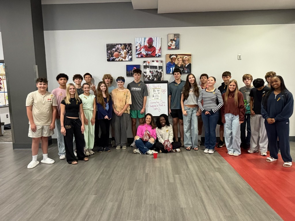 Mrs. Hart's first block class, top collectors for the coin drive