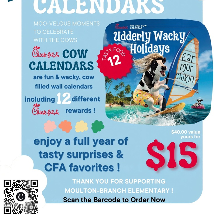 Chick-fil A calendars