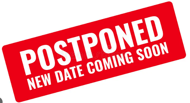 Postponed. New Date Coming Soon