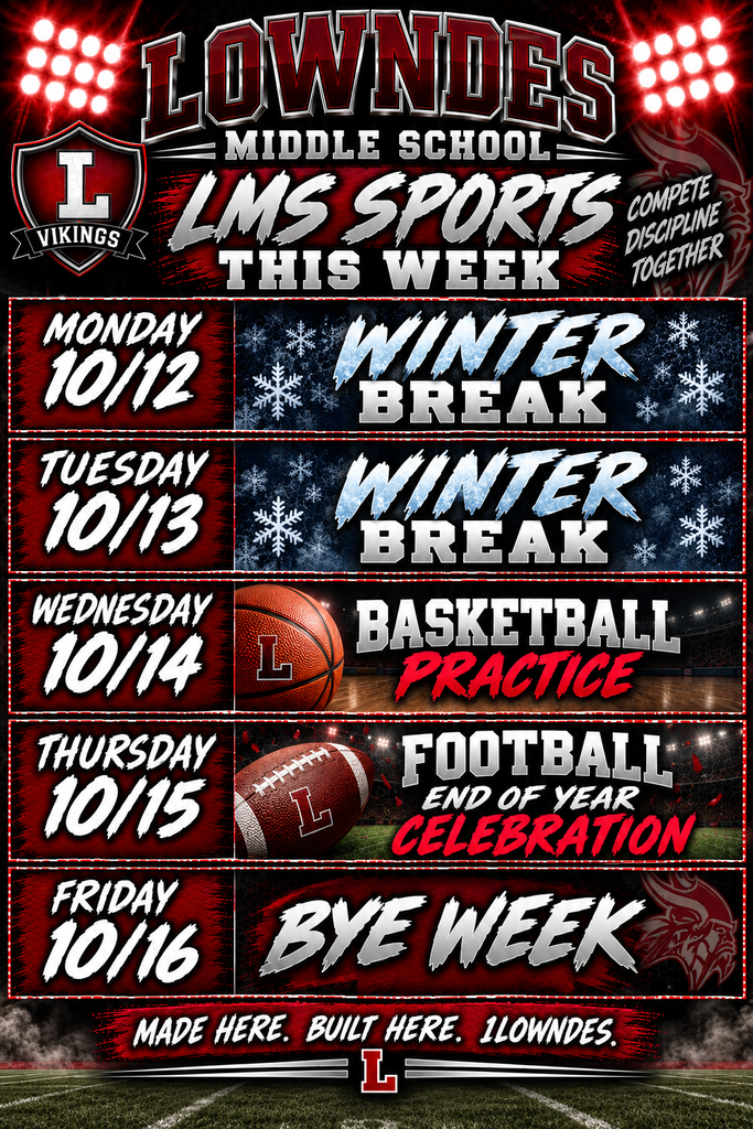 Here’s what’s happening in LMS Sports this week!