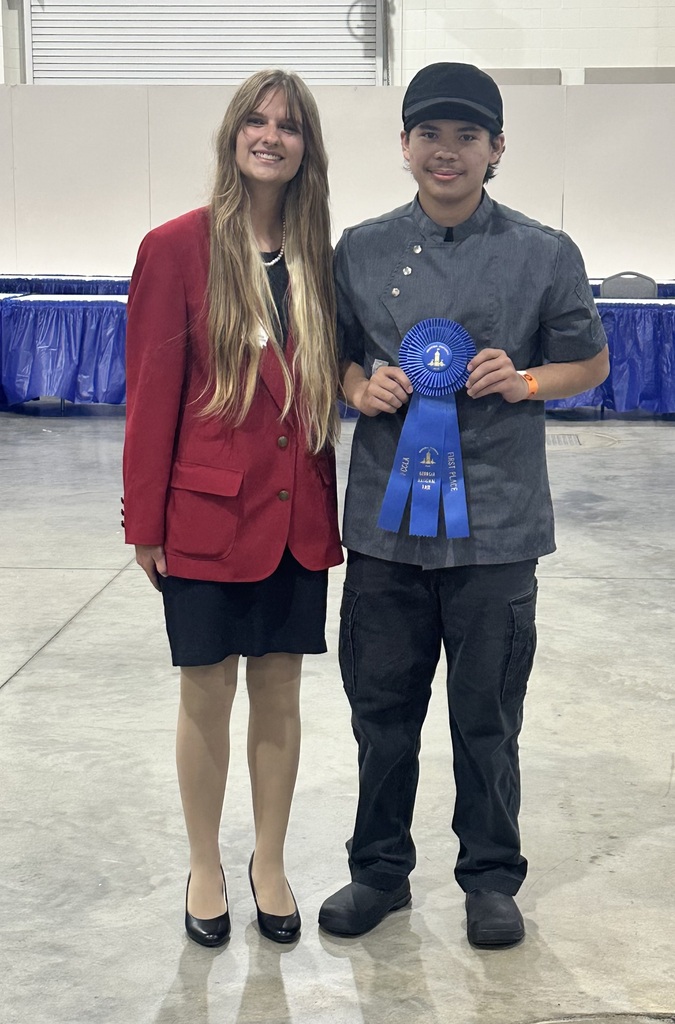 1st place winner with blue ribbon