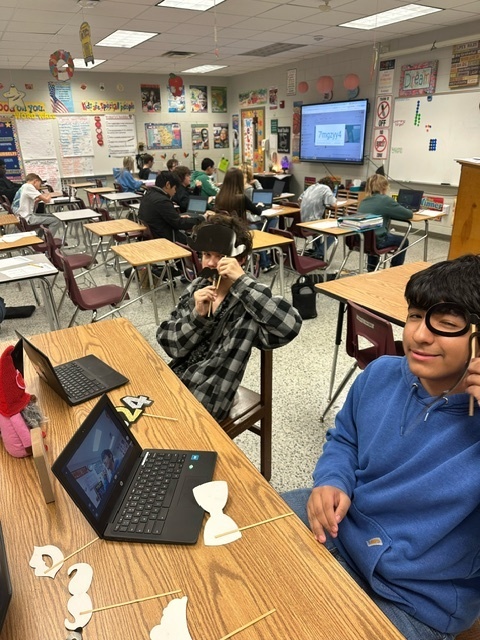 Students celebrating New Years