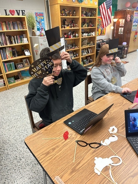Students celebrating New Years