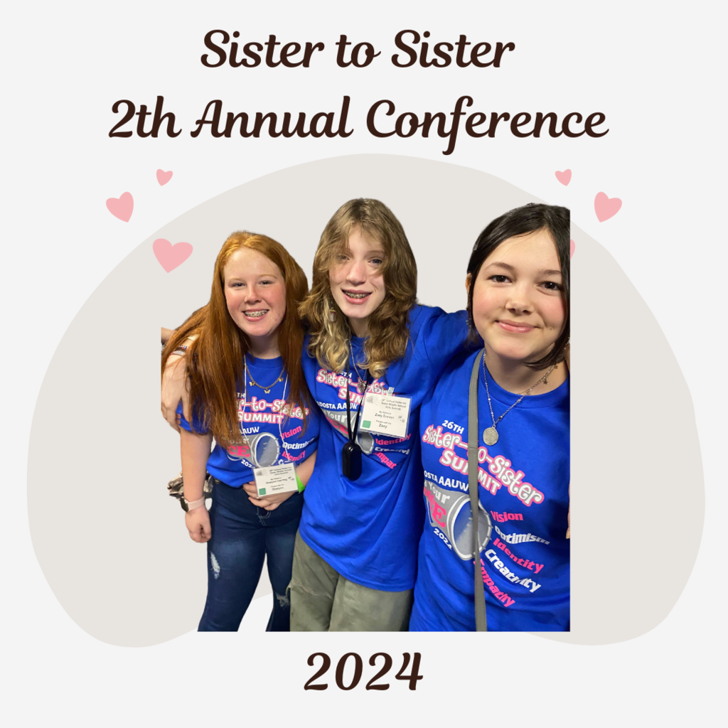 Over the weekend, these inspiring young ladies participated in the 26th Annual Sister-to-Sister Middle School Girls Summit at Valdosta State University. The summit, centered around the theme "Find Your VOICE," featured six empowering sessions focusing on vision, optimism, identity, creativity, and empathy. 🌟 #SisterToSisterSummit #EmpoweredGirls #FindYourVoice