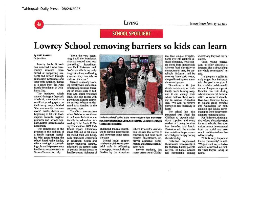 Lowrey's Community Resource Room