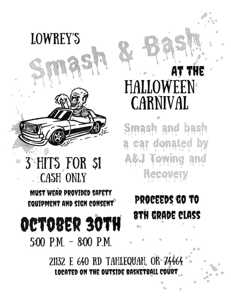 Smash & Bash Fundraiser
