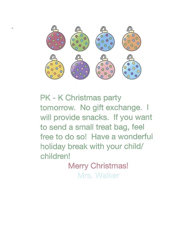 PK-Kdg Christmas Party