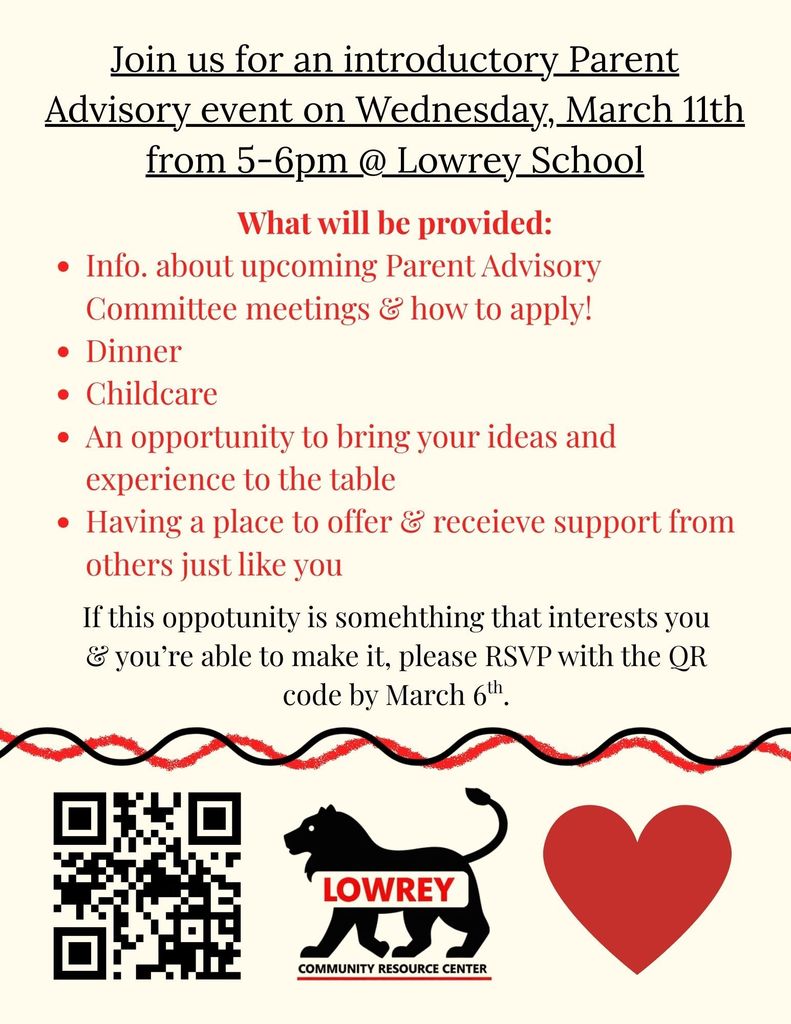 Lowrey Community;  Parent Advisory