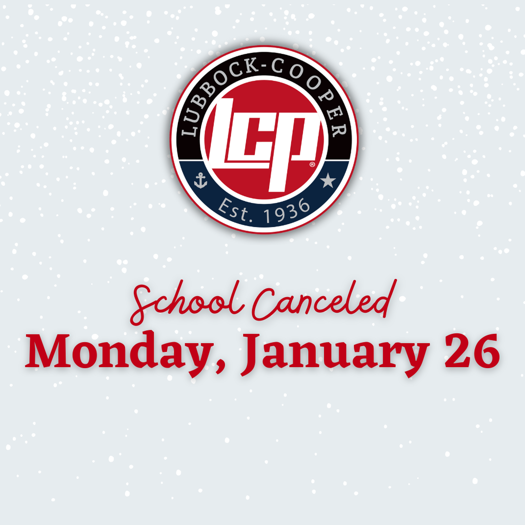 School Canceled Monday, January 26