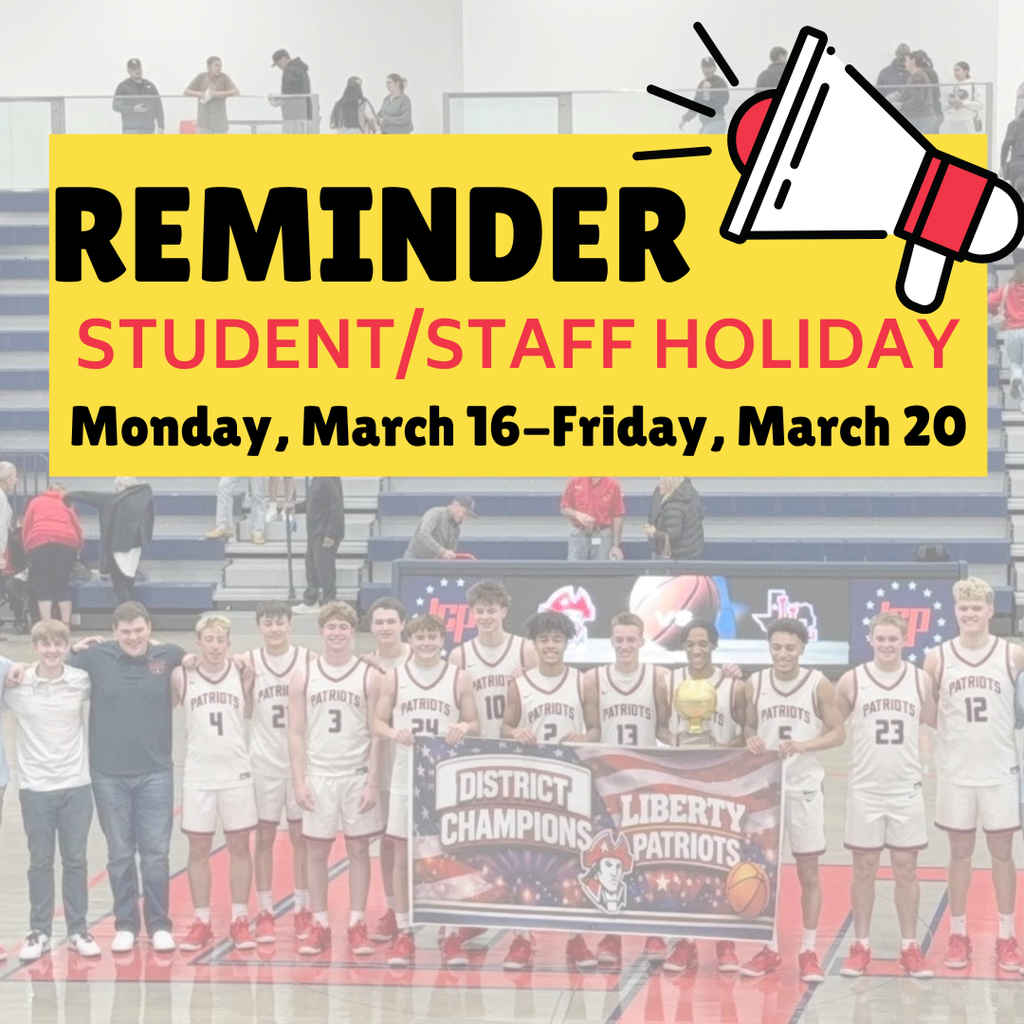 spring break monday, march 16-friday, march 20