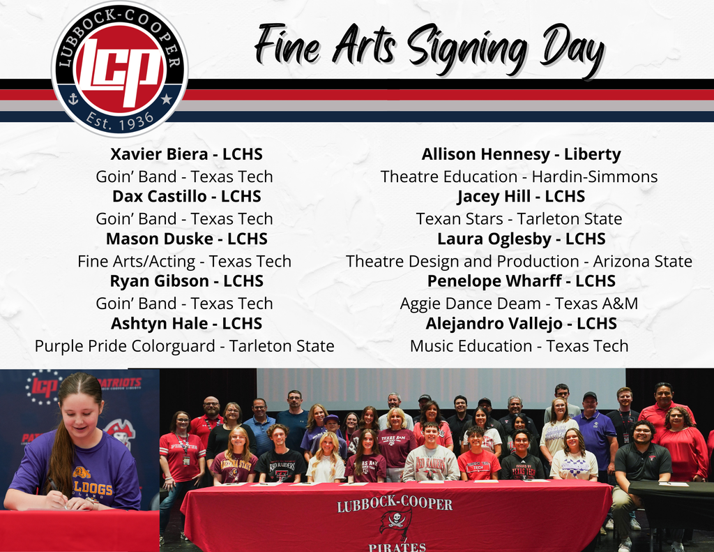 fine arts signing day