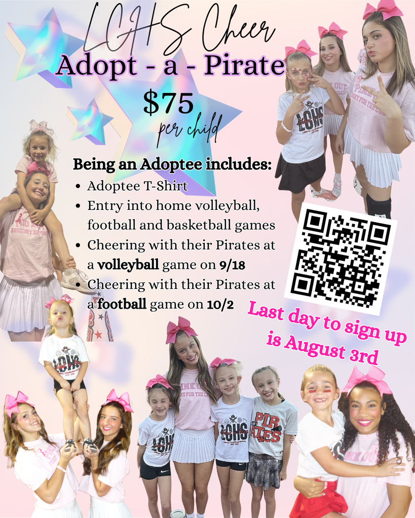 Adopt a Pirate Cheerleader