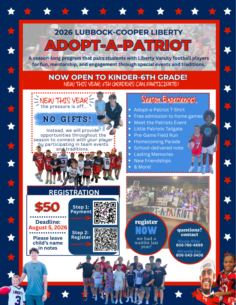 Adopt a Patriot Football Player