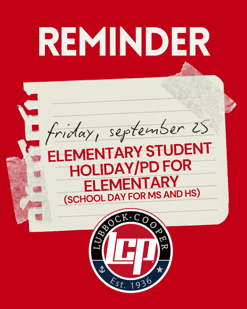9/25/26 elementary student holiday and staff PD day