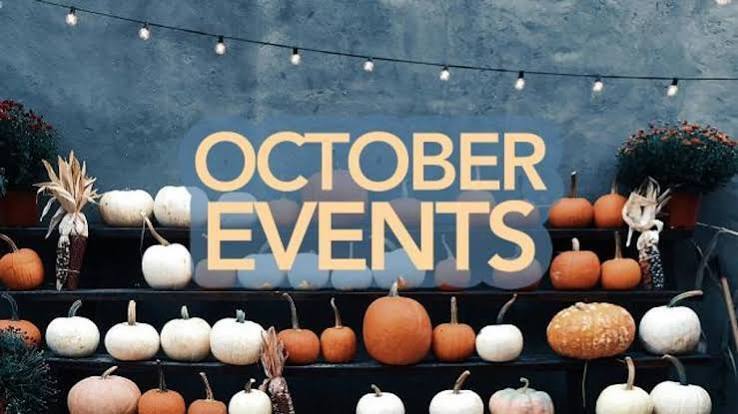 october events with pumpkins and lights