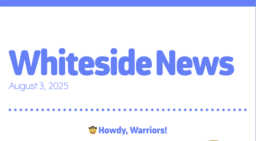 Whiteside News!