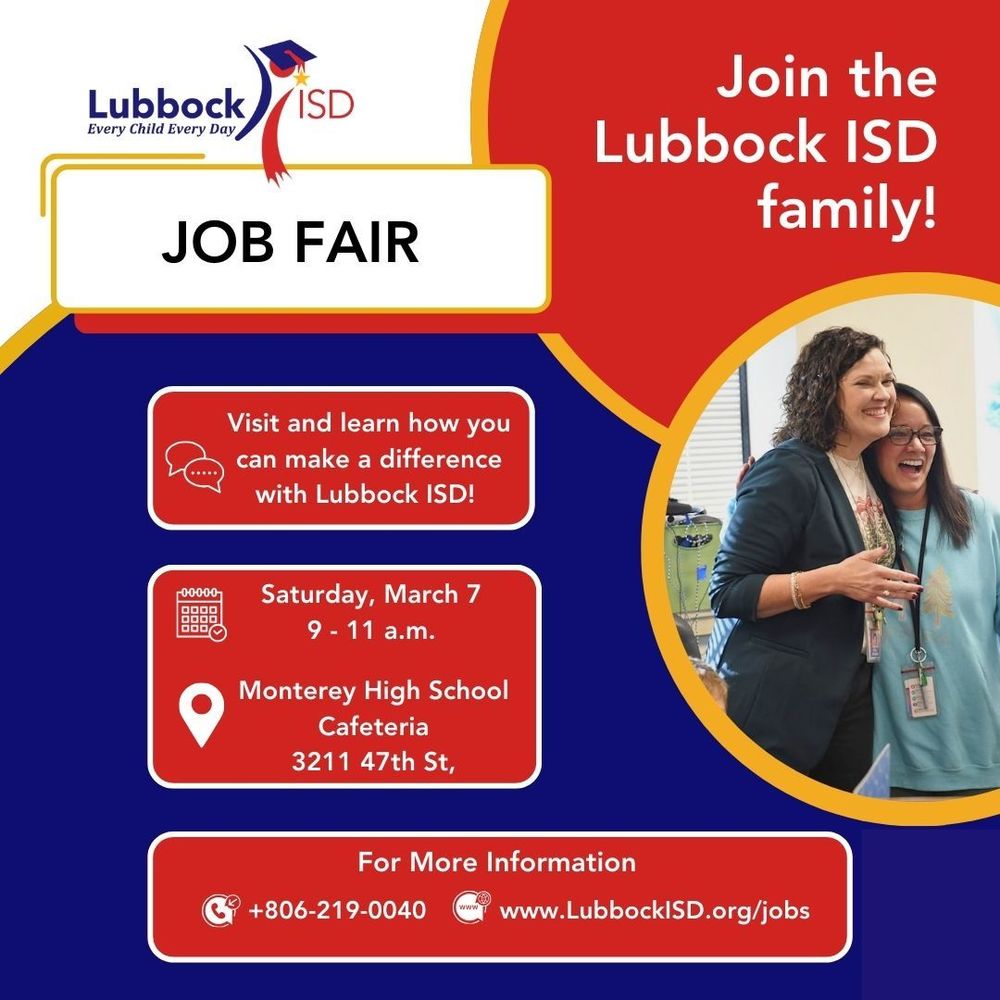Join the Lubbock ISD family
