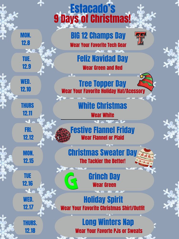 9 Days of Christmas at the E