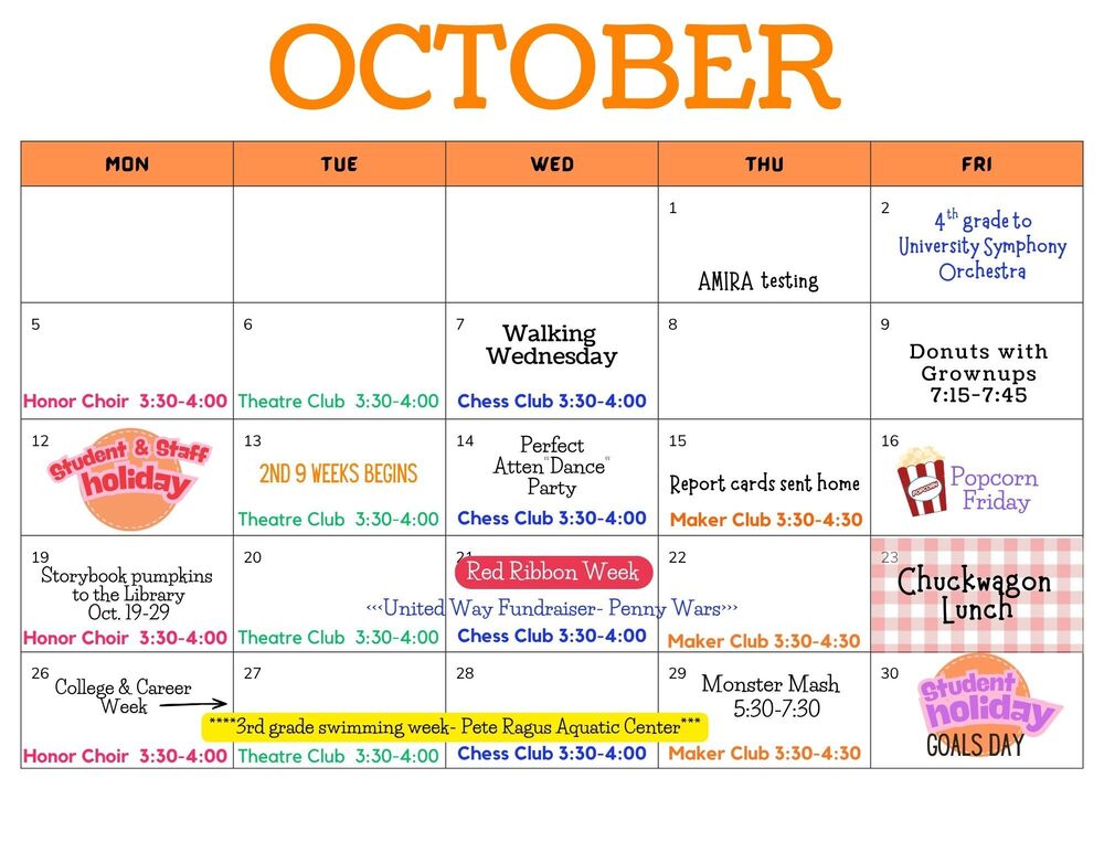 October Calendar