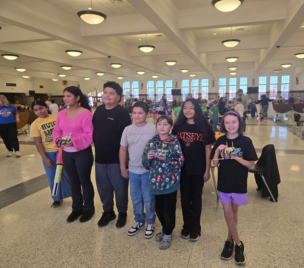 McWhprter robotics students standing together