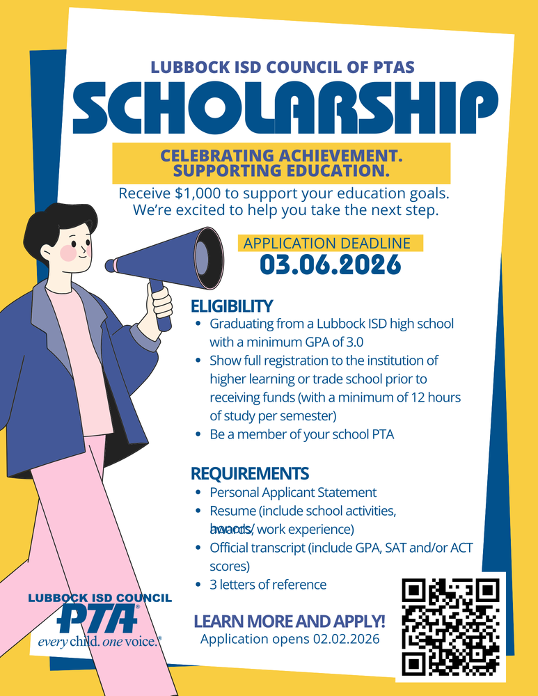 PTSA Scholorship Flier