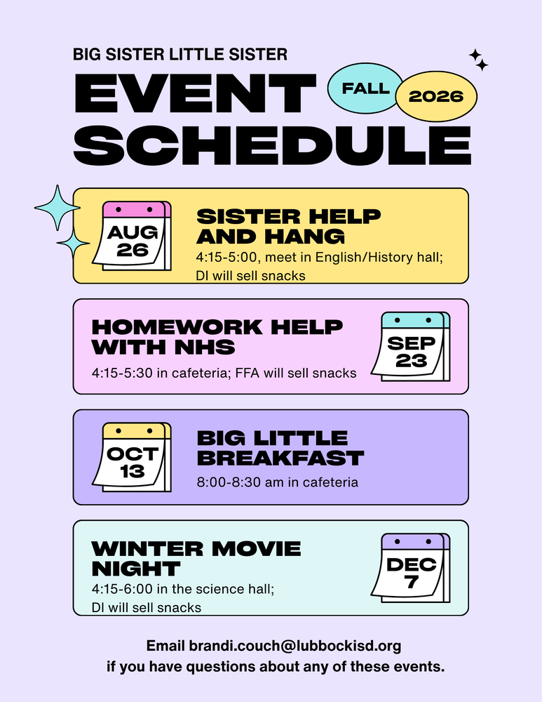 Big Sister Events