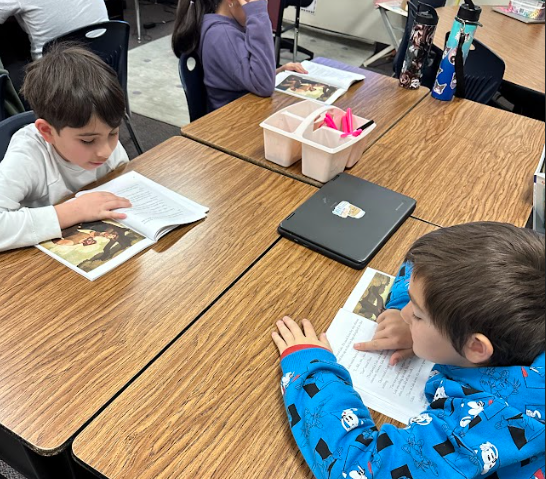 students working in group