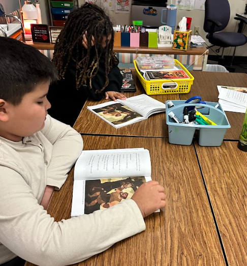 students working in group