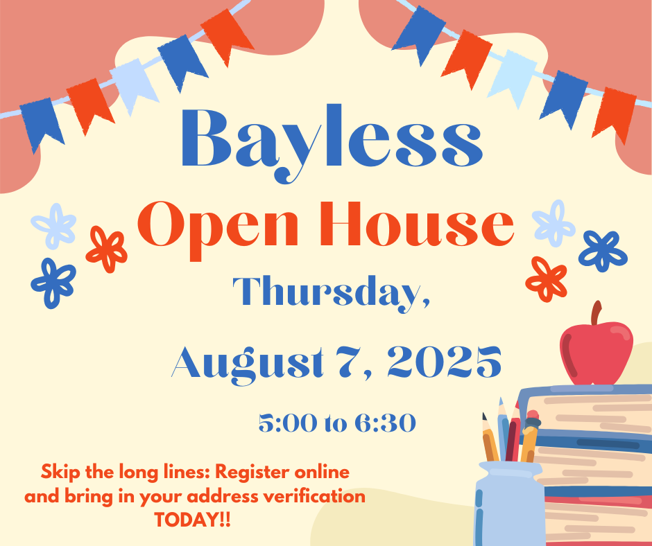Open House: August 7, from 5:00 to 6:30pm