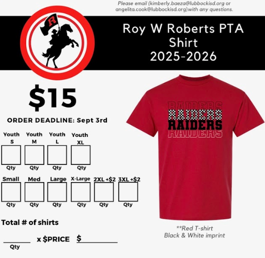 T-shirt Order Form