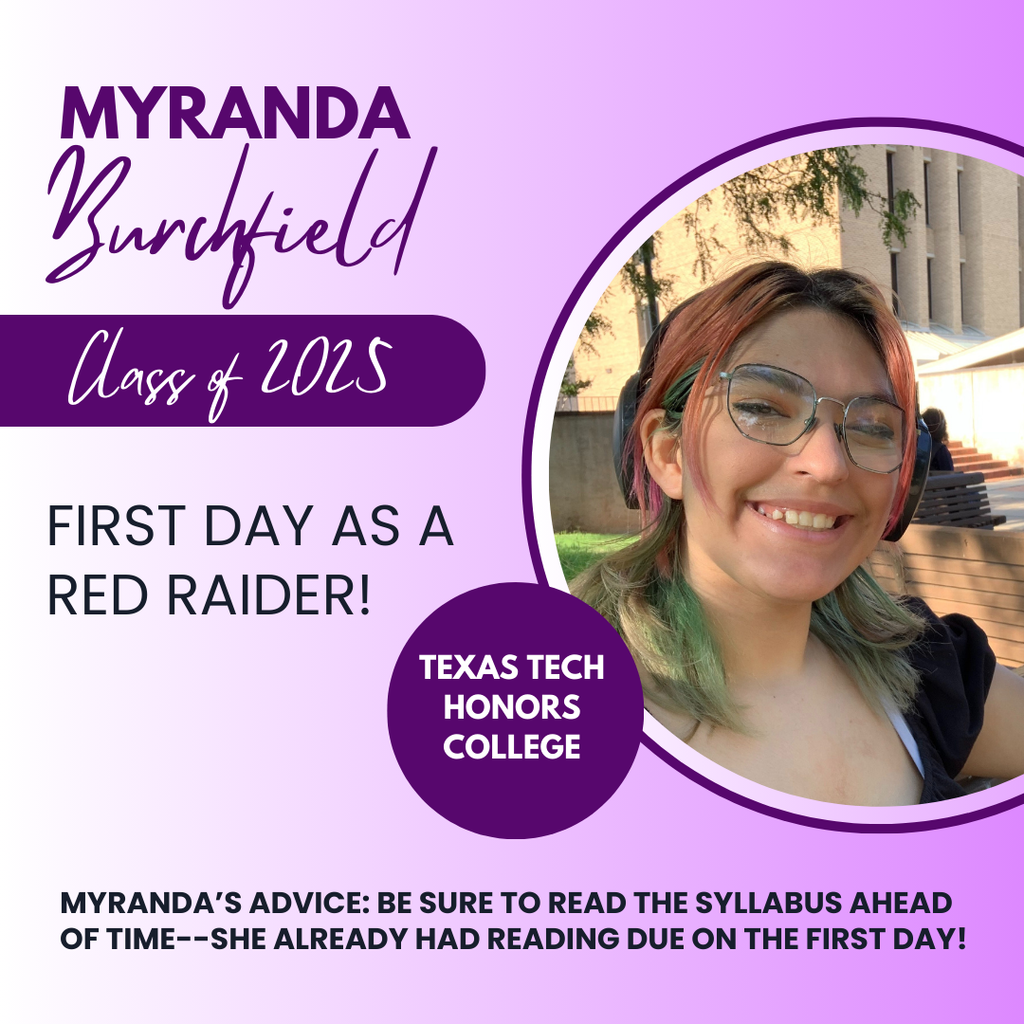 Myranda as a Red Raider