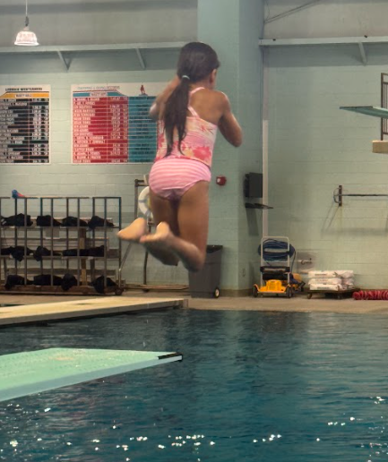 3rd grader diving